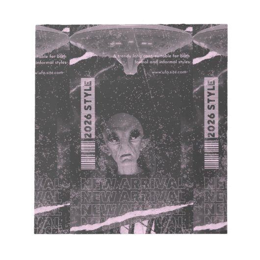 Bloc-note Conception d'UFO (Devant)