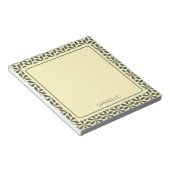 Bloc-note conception géométrique crème (Incliné)