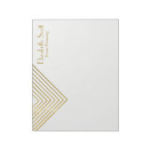 Bloc-note Conception géométrique personnalisée en or Entrepr (Tourné)
