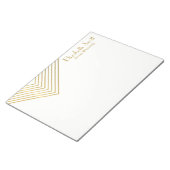 Bloc-note Conception géométrique personnalisée en or Entrepr (Incliné)