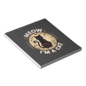Bloc-note Conception graphique de chat Meow Halloween_1 (Incliné)