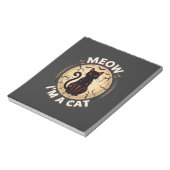 Bloc-note Conception graphique de chat Meow Halloween_1 (Tourné)