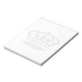 Bloc-note conception graphique de couronne (Tourné)