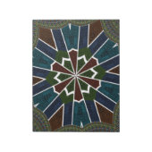 Bloc-note Conception inspirée du sari avec détails complexes (Tourné)