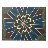 Bloc-note Conception inspirée du sari avec détails complexes (Devant)