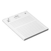 Bloc-note Conception Libellule avec nom personnalisable lign (Incliné)