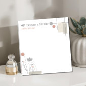 Bloc-note Conception pastel abstraite : florales modernes et