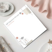 Bloc-note Conception pastel abstraite : florales modernes et