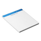 Bloc-note Conception personnalisée de peinture bleue (Incliné)