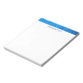 Bloc-note Conception personnalisée de peinture bleue (Tourné)
