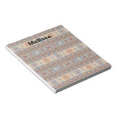 Bloc-note Conception sud-ouest Adobe Grey Brown Tribal Motif (Incliné)