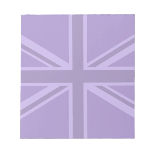 Bloc-note Conception Union Jack violette (Devant)