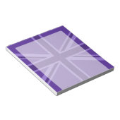 Bloc-note Conception Union Jack violette (Incliné)