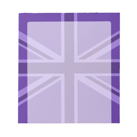 Bloc-note Conception Union Jack violette (Devant)