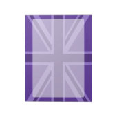 Bloc-note Conception Union Jack violette (Tourné)