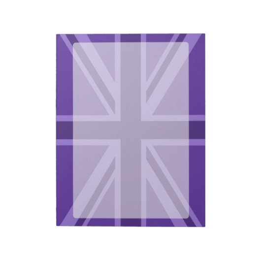 Bloc-note Conception Union Jack violette (Tourné)