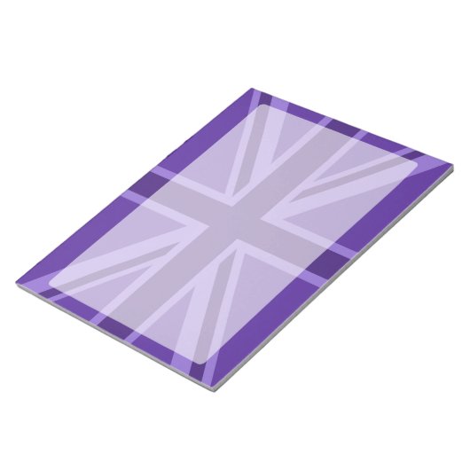 Bloc-note Conception Union Jack violette (Incliné)