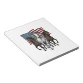 Bloc-note Conception vectorielle de chevaux courant patrioti (Incliné)