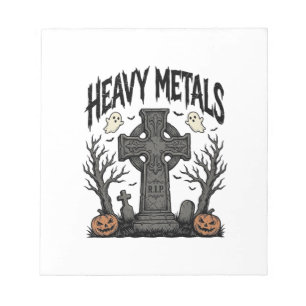 Bloc-note Conception vectorielle de cimetière Halloween de m