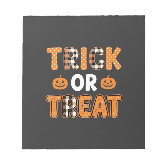 Bloc-note Conception vectorielle de citrouille Halloween Tri (Devant)