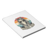 Bloc-note Conception vectorielle de gravure de coucher de so (Incliné)