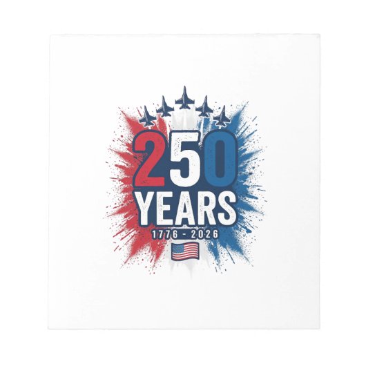 Bloc-note Conception vectorielle pour le 250e anniversaire d (Devant)