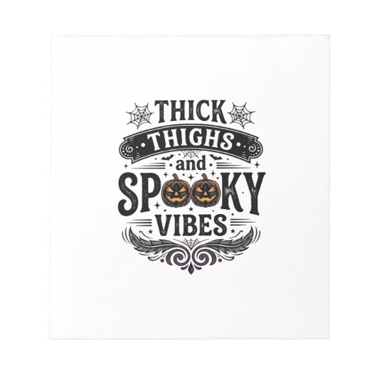 Bloc-note Conceptions de chemise Halloween Thick Thighs Spoo (Devant)