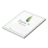 Bloc-note concombre gros aneth Temps Capsule Message (Tourné)