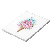 Bloc-note Cône rose Sakura crème glacée gaufre (Tourné)