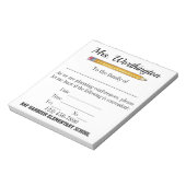 Bloc-note Conférence de l'enseignant Note scolaire Pad Petit (Tourné)