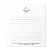 Bloc-note Conference Name Location Logo Lined   (Devant)