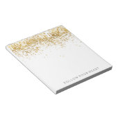 Bloc-note Confetti d'or (Incliné)