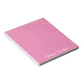 Bloc-note Confetti en or rose (Incliné)