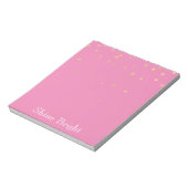 Bloc-note Confetti en or rose (Tourné)