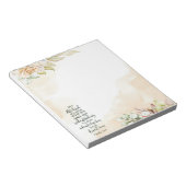 Bloc-note Confiance dans le Seigneur floral (Incliné)