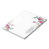 Bloc-note Confiance dans le Seigneur floral (Tourné)