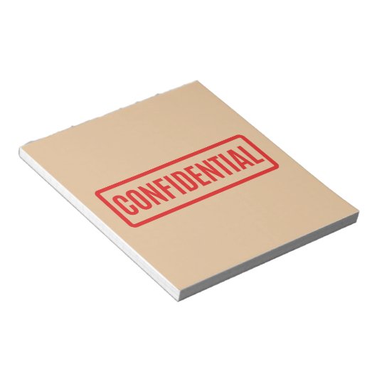 Bloc-note Confidentiel (Incliné)