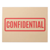 Bloc-note Confidentiel (Devant)