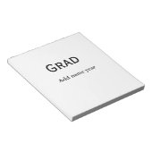 Bloc-note congrès d'études supérieures ajouter nom classe d' (Incliné)