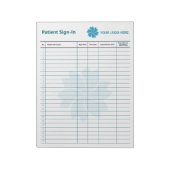 Bloc-note Connexion du patient modifiable (Tourné)