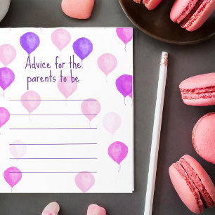 Bloc-note Conseil Baby shower rose pour les nouveaux parents