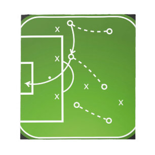 Bloc-note Conseil de la tactique du football