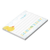 Bloc-note Conseil pour le canard en caoutchouc maman Conseil (Tourné)