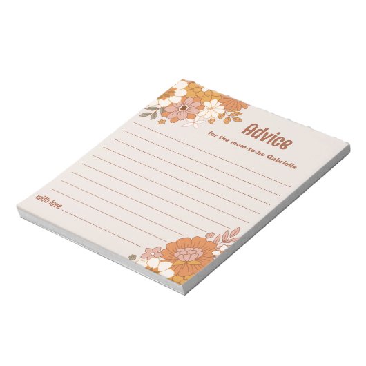 Bloc-note Conseil pour Maman Note Pad - Baby shower Super (Tourné)
