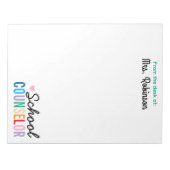 Bloc-note Conseiller scolaire personnalisé Appréciation du p (Devant)