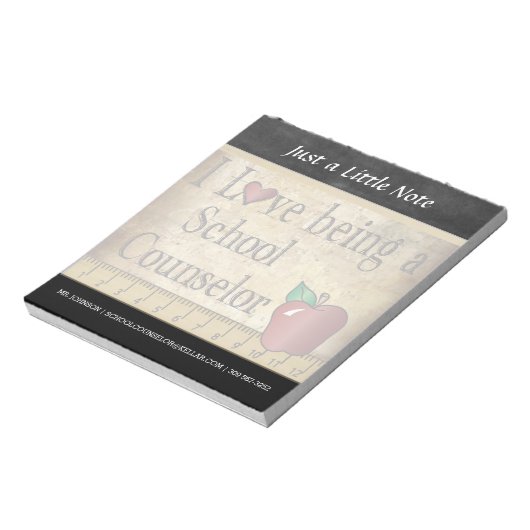 Bloc-note Conseiller scolaire | Style Vintage (Tourné)