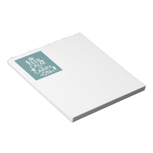 Bloc-note Conserver calme et porter mONkeys - toutes les cou (Incliné)