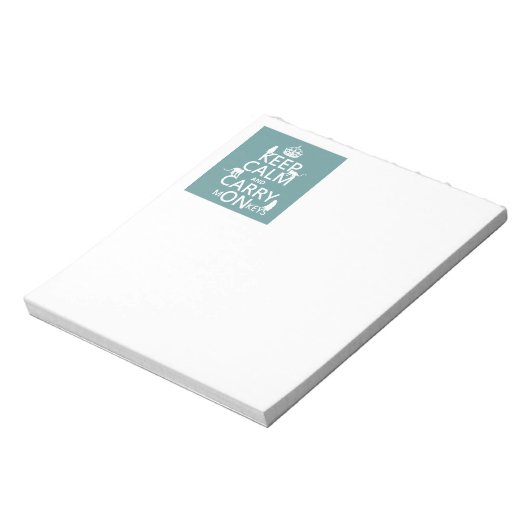 Bloc-note Conserver calme et porter mONkeys - toutes les cou (Tourné)