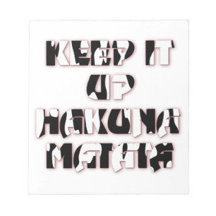 Bloc-note Conserver / Hakuna Matata
