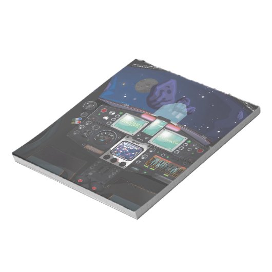 Bloc-note Console de vaisseau spatial (Tourné)